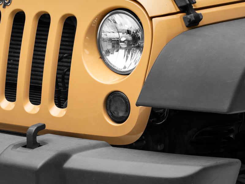 Raxiom 07-18 Jeep Wrangler JK Axial Series LED Turn Signals w/ Halo (Smoked) - J127017