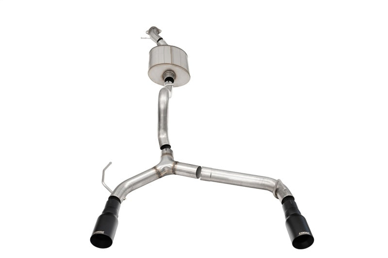 Corsa 21+ Ford Bronco 2.7L 2-Door 2.75in Cat-Back Dual Rear Exhaust w/ 4in Straight-Cut Black Tips - 21208BPC