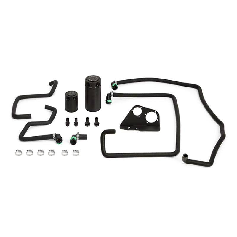 Mishimoto 15-16 Ford F-150 EcoBoost 3.5L Baffled Oil Catch Can Kit - Black - MMBCC-F35T-15SBE