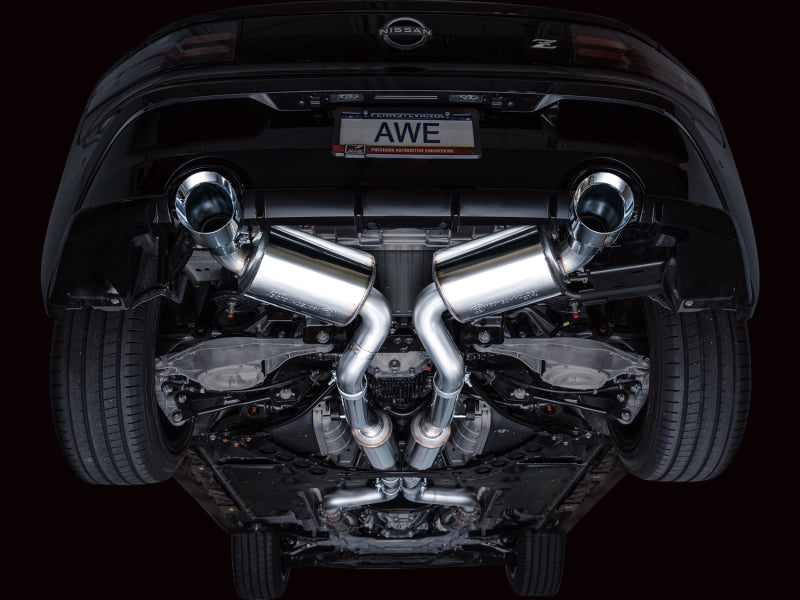 AWE 2023 Nissan Z RZ34 RWD Touring Edition Catback Exhaust System w/ Chrome Silver Tips - 3015-32400