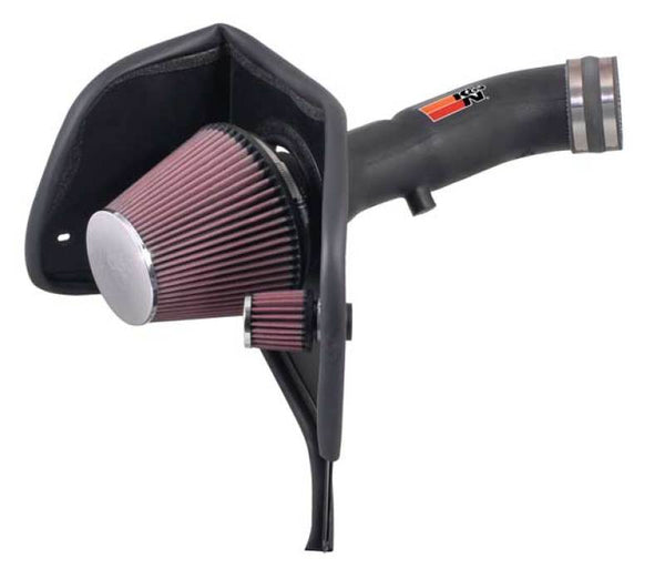 K&N 07-09 GM Colorado/Canyon H3 L5-3.7L Aircharger Performance Intake - 63-3065 for 2007-2012 Chevrolet Colorado - front view