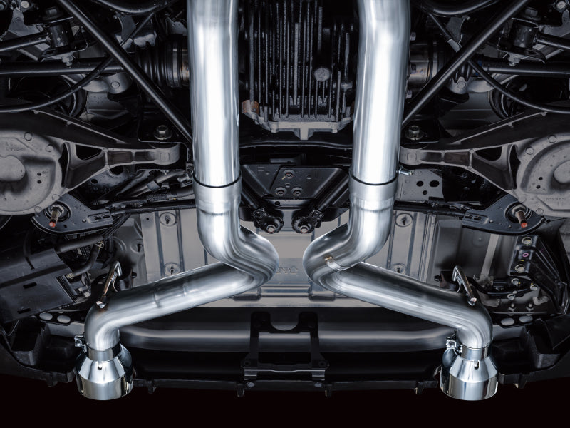 AWE 2023 Nissan Z RZ34 RWD Track Edition Catback Exhaust System w/ Chrome Silver Tips - 3020-32400