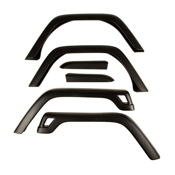 Omix 6-Piece Fender Flare Kit- 97-06 Jeep Wrangler - 11603.11 for 1997-2006 Jeep Wrangler - front view