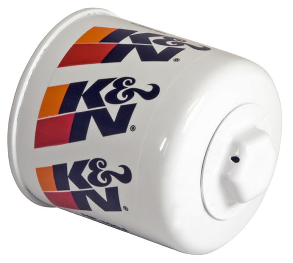 K&N Universal Performance Gold Oil Filter HP-1004 for 1988-2001 Honda Prelude - front view