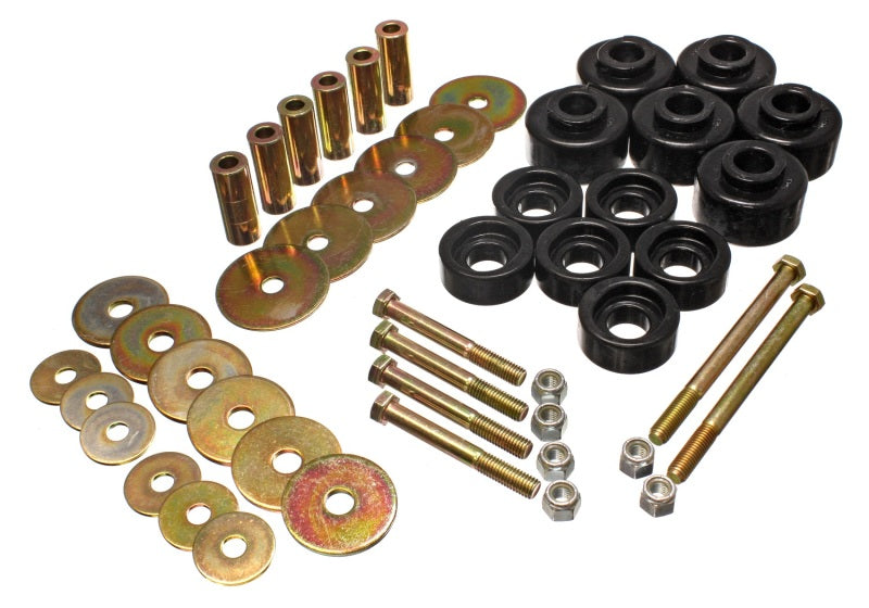 Energy Suspension 97-03 Ford F-100/F-150 2WD/F250 2WD & L-Duty Black Body (Cab) Mount Set - 4.4113G for 1997-2003 Ford F 150 