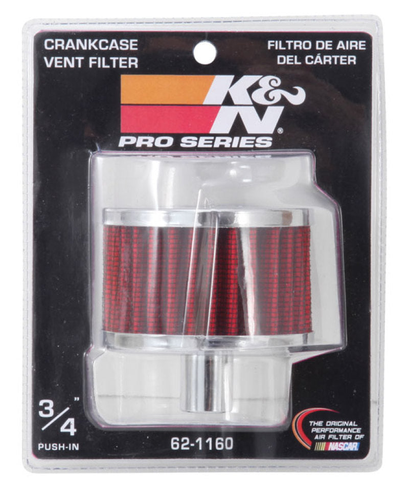 K&N Filter 3/4in Vent 3in Diameter 2in Height - 62-1160