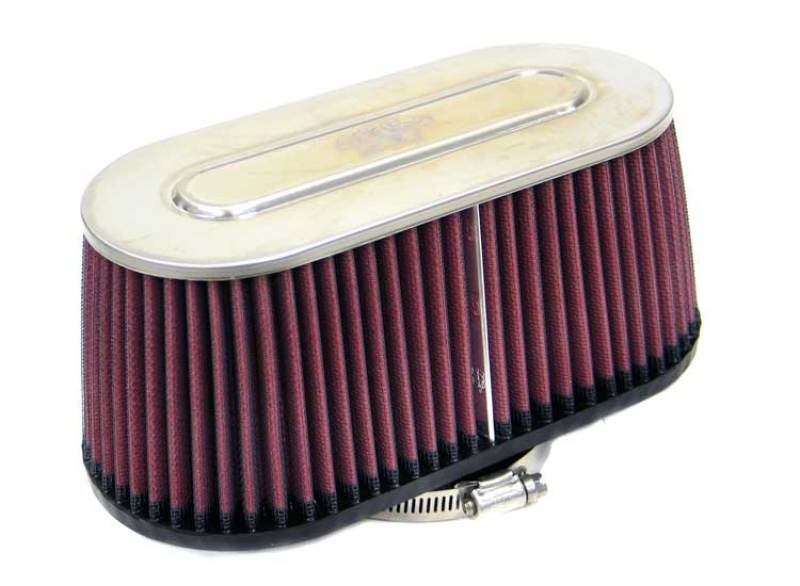 K&amp;N Marine Engine Flame Arrestor - Oval Tapered 3.75in Flange ID / .75in Flange Length / 4in Height - 59-5005