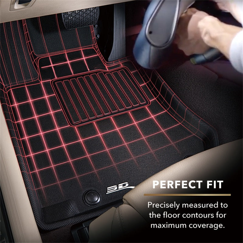 3D MAXpider 2011-2016 Scion TC Kagu 2nd Row Floormats - Black - L1SC00121509