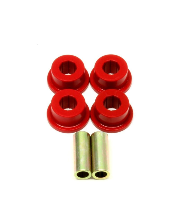 BMR 10-15 5th Gen Camaro Rear Outer Trailing Arm Bushing Kit - Red - BK006 for 2010-2015 Chevrolet Camaro - front view