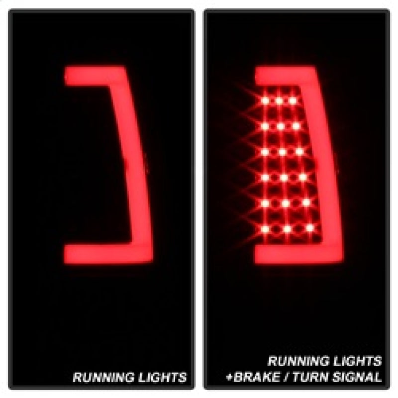 xTune Chevy Silverado 1500/2500/3500 99-02 / Version 3 Tail Lights Black ALT-ON-CS99V3-LBLED-BK - 9038761