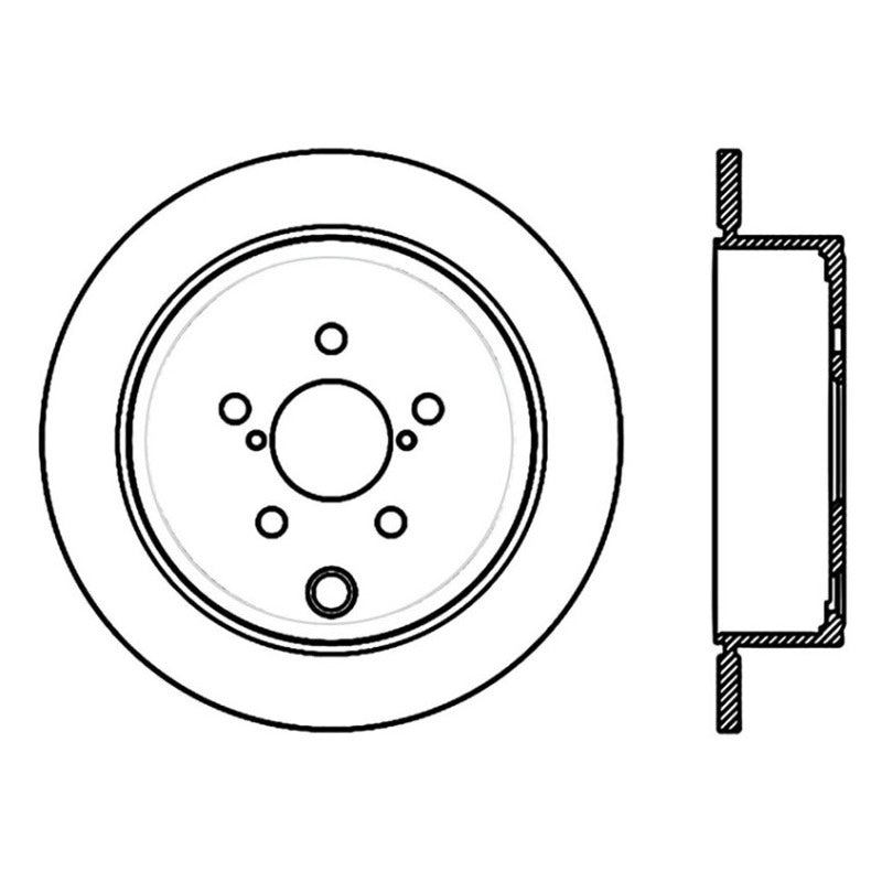 Stoptech 09-10 Subaru Forester / 08-10 Impreza/WRX Rear CRYO-STOP Rotor - 120.47029CRY for 2008-2014 Subaru Impreza - detail 