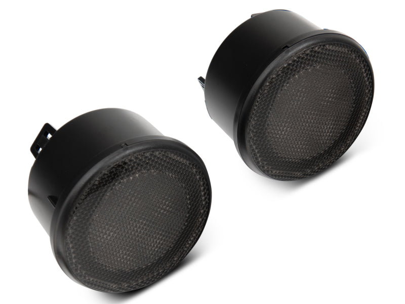 Raxiom 07-18 Jeep Wrangler JK Axial Series LED Turn Signals w/ Halo (Smoked) - J127017