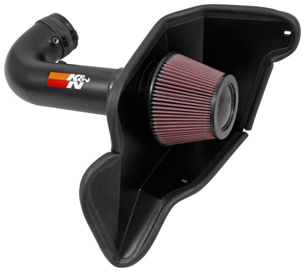K&N 2016-2017 Ford Mustang Shelby 5.2L V8 Typhoon Cold Air Intake System - 69-3538TTK for 2016-2019 Ford Mustang - front view