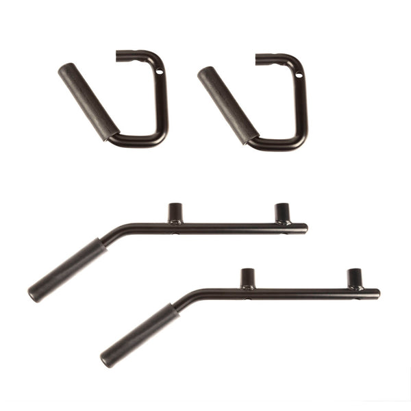 Rugged Ridge Steel Grab Handles F/R Kit Black 07-18 Jeep Wrangler JK/JKU - 13505.40 for 2007-2018 Jeep Wrangler - front view
