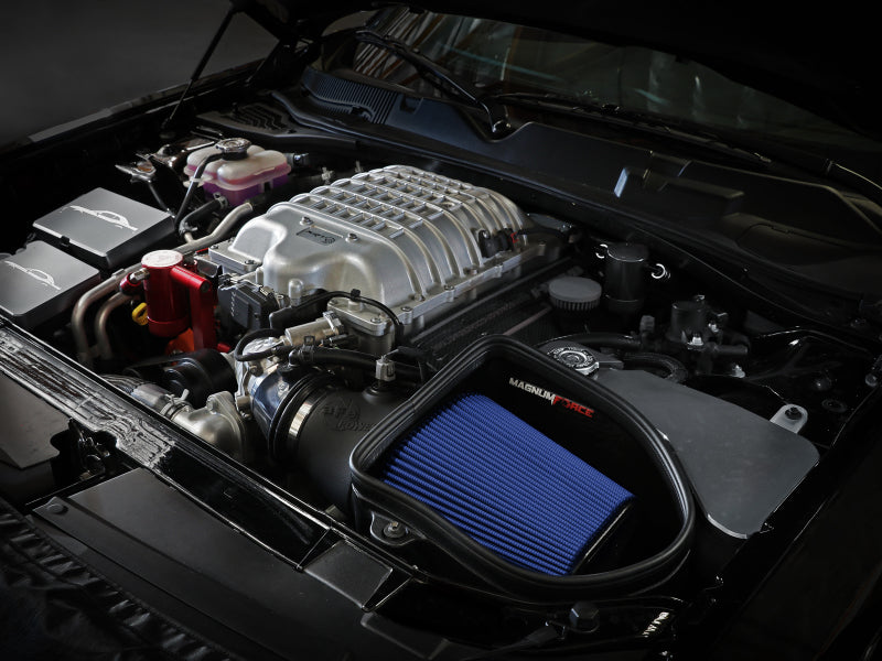 aFe 19-23 Dodge Challenger Hellcat V8-6.2L (sc) Magnum FORCE Stage2 Cold Air Intake System w/Pro 5R - 54-13076R