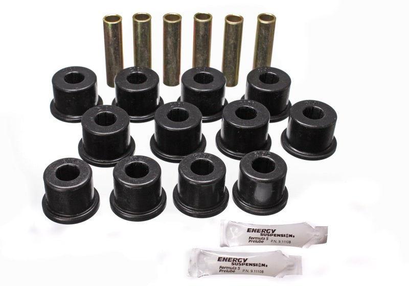 Energy Suspension Rear Spring Set - Black - 3.2128G for 1988-2000 Chevrolet C2500 - front view