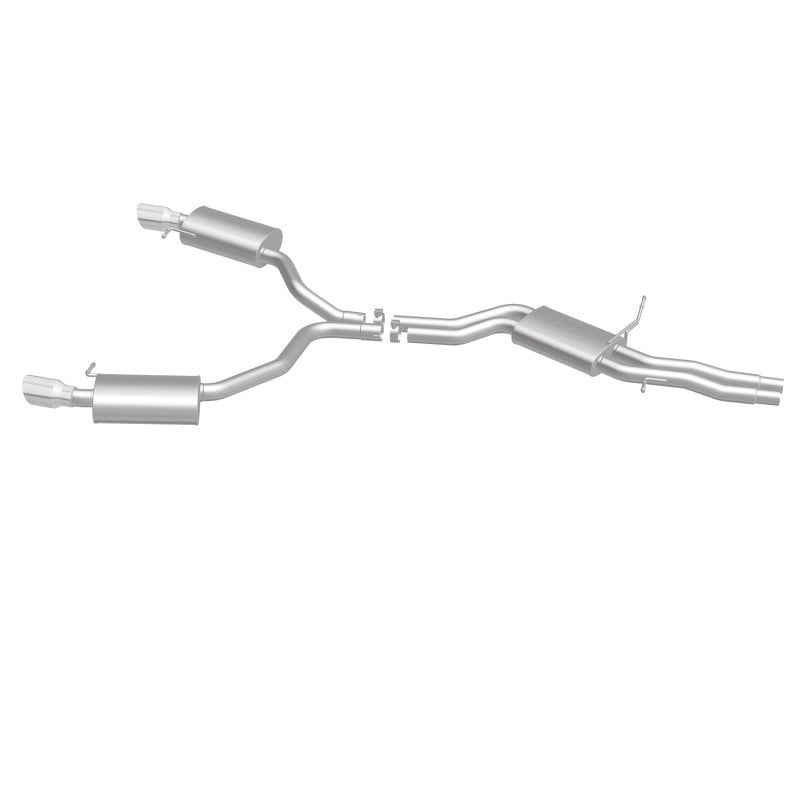 MagnaFlow Sys C/B 12-15 Audi A6 / A7 3.0L V6 SS 2.5in Dual Split Rear Ext 4in Tips - 19159