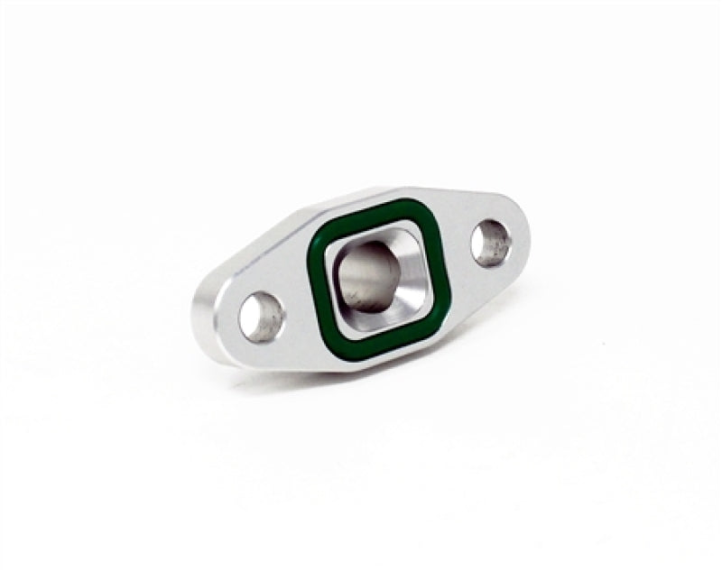 Torque Solution Port Matched Oil Drain Flange - 10AN for T3 T4 T6 Small / Mid Frame Turbos - TS-UNI-628