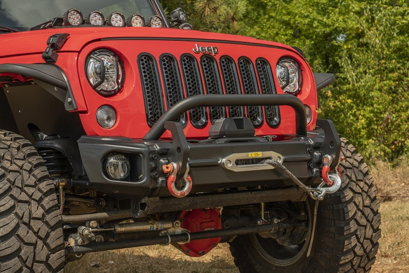 Rugged Ridge Arcus Front Bumper Tube Overrider Black JK - 11549.14