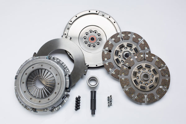 South Bend Clutch 08-09 Ford 6.4L ZF-6 Street Dual Disc Clutch Kit - SFDD3250-6.4 for 2008-2010 Ford F 250 - front view