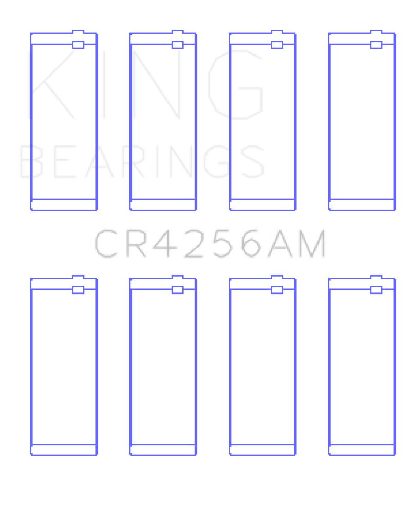 King Chrysler 148/148 Turbo DOHC 16V / Jeep 148 DOHC 16V (Size +0.25) Rod Bearing Set - CR4256AM0.25