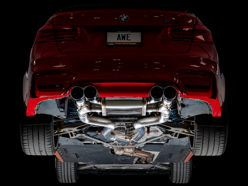 AWE Tuning BMW F8X M3/M4 SwitchPath Catback Exhaust - Diamond Black Tips - 3025-43074