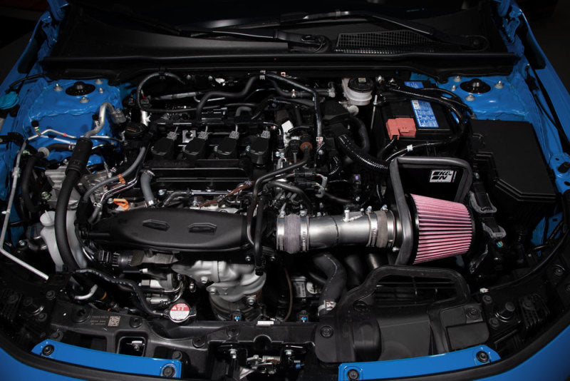 K&amp;N 2022 Honda Civic 1.5L Turbo L4 Silver Typhoon Intake - 69-1509TC