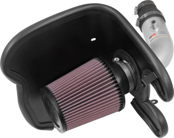 K&N 17-18 Chevy Cruze 1.4L Turbo Silver Typhoon Short Ram Intake - 69-4537TS for 2017-2019 Chevrolet Cruze - front view