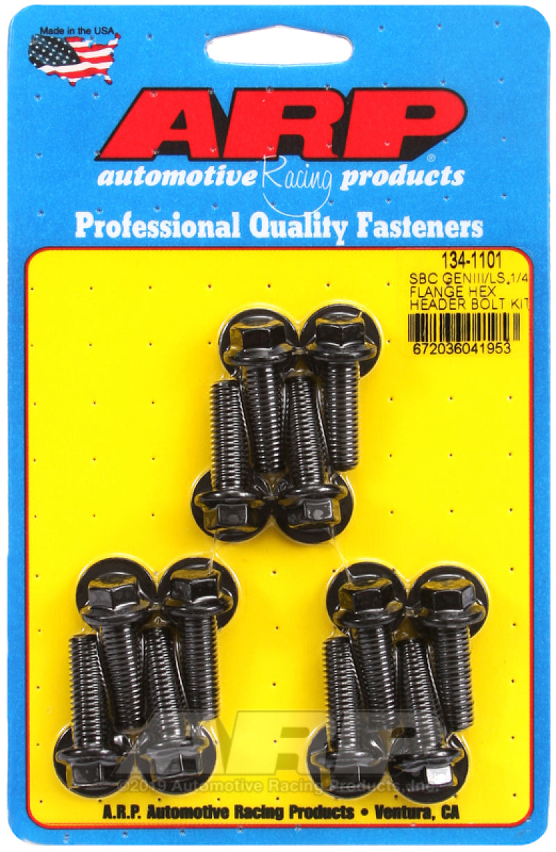 ARP Chevy LS 1/4in Flange Hex Header Bolt Kit - 134-1101