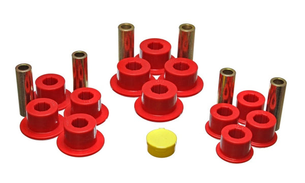 Energy Suspension Chevy Rear Leaf Spring Set - Red - 3.2141R for 1999-2018 Chevrolet Silverado 1500 - front view