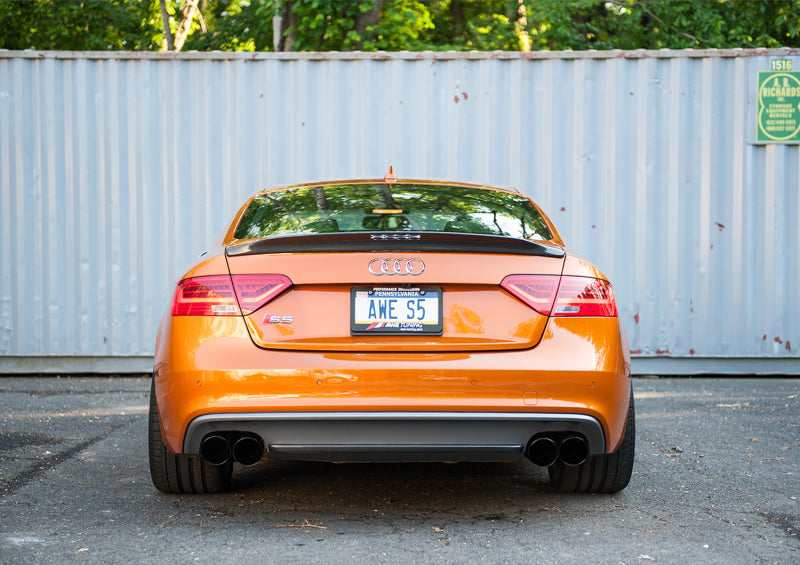 AWE Tuning Audi B8.5 S5 3.0T Track Edition Exhaust - Diamond Black Tips (102mm) - 3010-43046