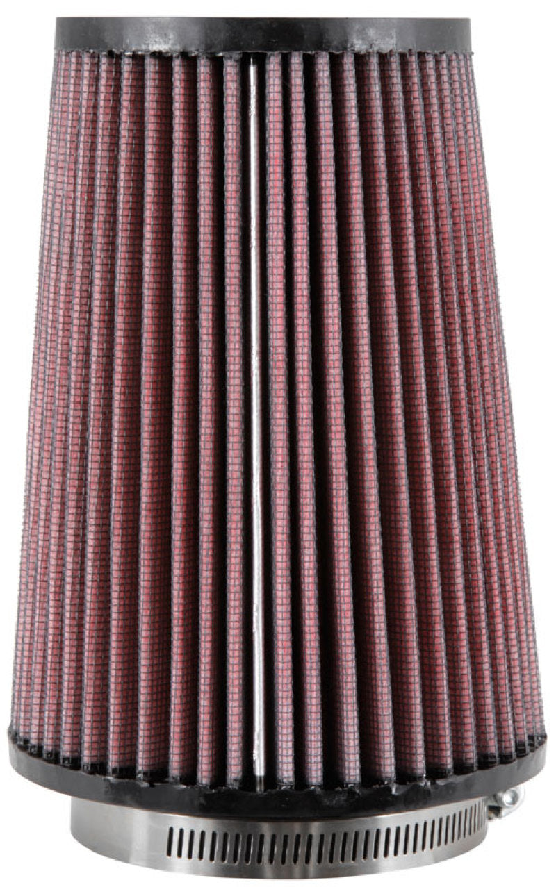 K&N Universal Rubber Filter Round Tprd 3.313in Flange ID x 4.75in Base OD x 3.5in Top OD x 6.5in H - RU-2710