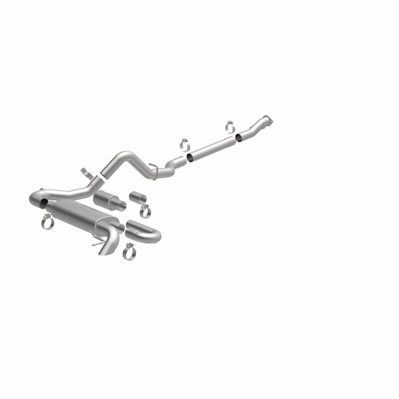 MagnaFlow 2021 Ford Bronco Overland Series Cat-Back Exhaust w/ Single Straight Driver Exit- No Tip - 19559