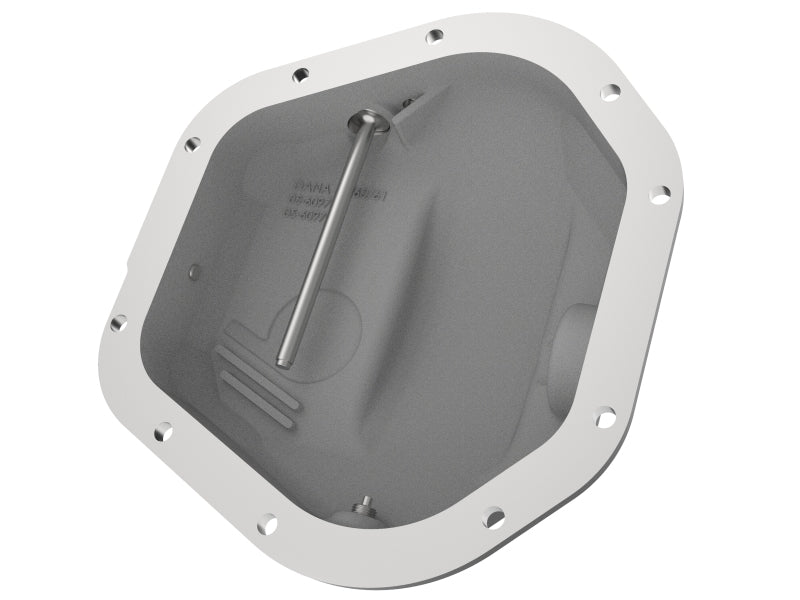aFe Pro Series Dana 60 Front Differential Cover Black w/ Machined Fins 17-20 Ford Trucks (Dana 60) - 46-71100B