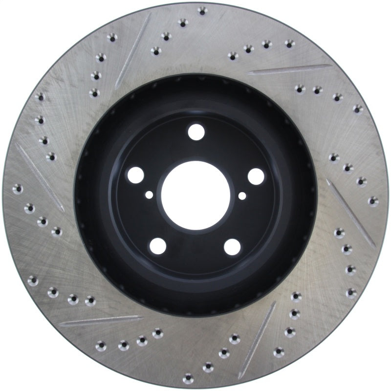 StopTech 5/93-98 Toyota Supra Turbo Left Front Slotted &amp; Drilled Rotor - 127.44103L