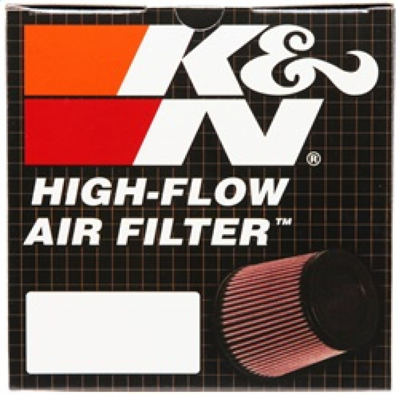 K&N Filter Universal Rubber Filter 4 inch Flange 5 3/8 inch Base 4 3/8 inch Top 7 inch Height - RU-2590