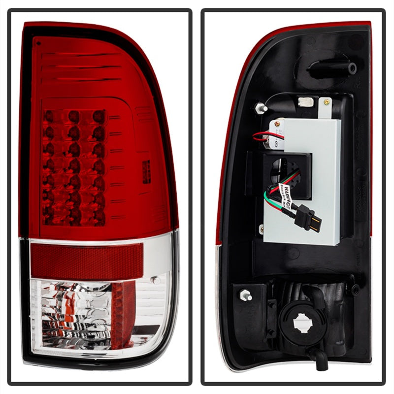 Spyder Ford Super Duty 08-15 Version 2 LED Tail Lights Red Clear ALT-YD-FS07-LED-G2-RC - 5029195