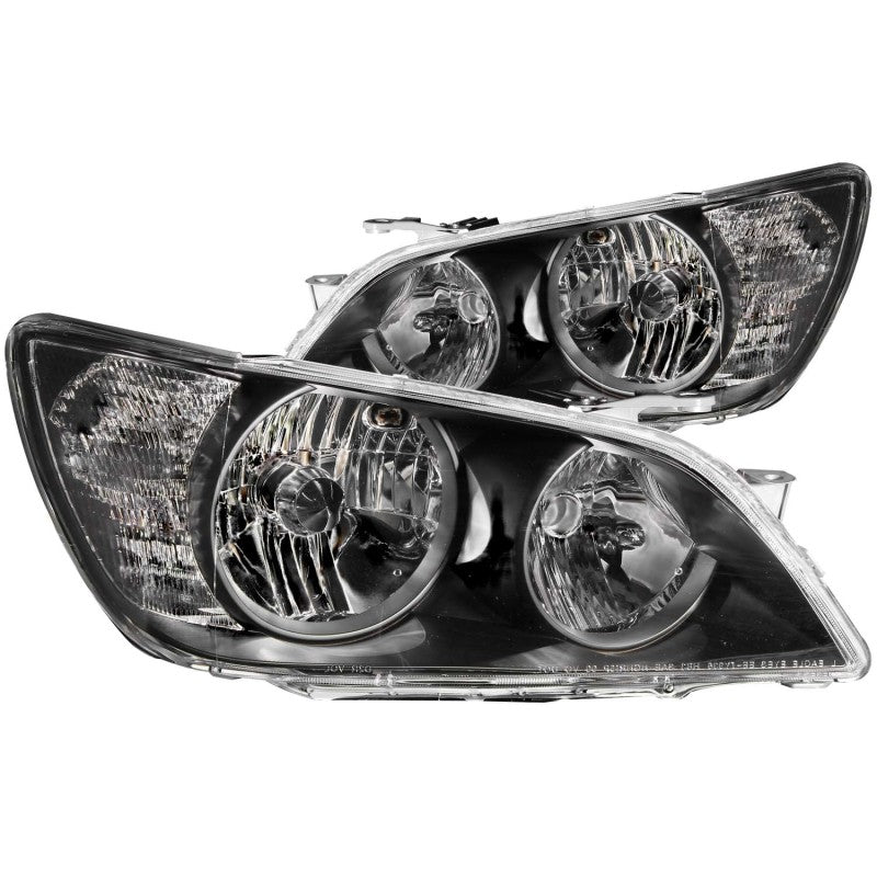 ANZO 2001-2005 Lexus Is300 Crystal Headlights Black - 121210