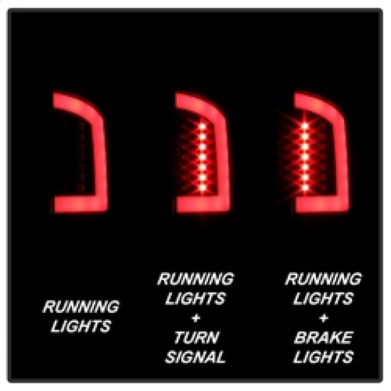 Spyder 07-09 Dodge Ram 2500/3500 V3 Light Bar LED Tail Lights - Black (ALT-YD-DRAM06V3-LBLED-BK) - 5084262