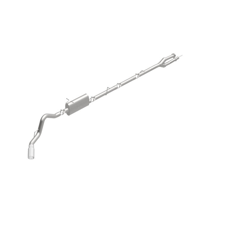 MagnaFlow Sys C/B 11-15 Ford Super Duty F250 6.2L EC CC, SS 3.5in Single Rear Pass Side Ext 5in Tip - 19174