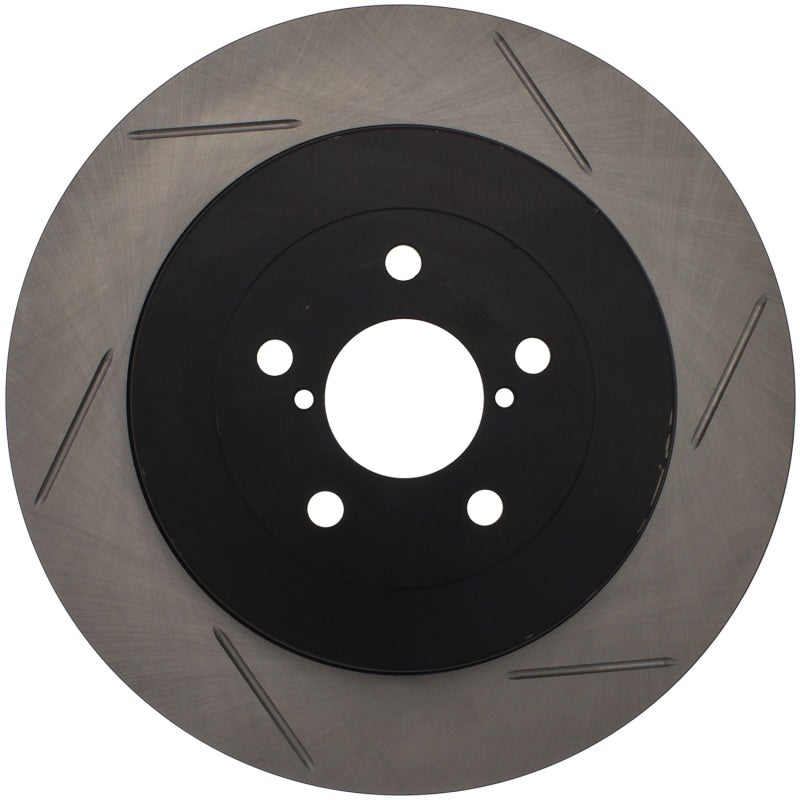 StopTech Power Slot 04 STi Rear Right Slotted Rotor - 126.47020SR for 2004 Subaru Impreza - front view