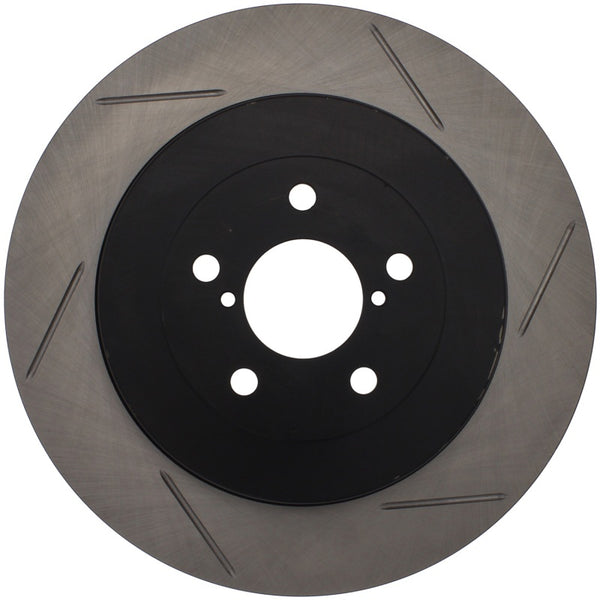 StopTech Power Slot 04 STi Rear Right Slotted Rotor - 126.47020SR for 2004 Subaru Impreza - front view