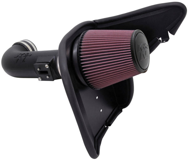 K&N 10 Chevy Camaro 6.2L V8 Aircharger Performance Intake - 63-3074 for 2010-2015 Chevrolet Camaro - front view