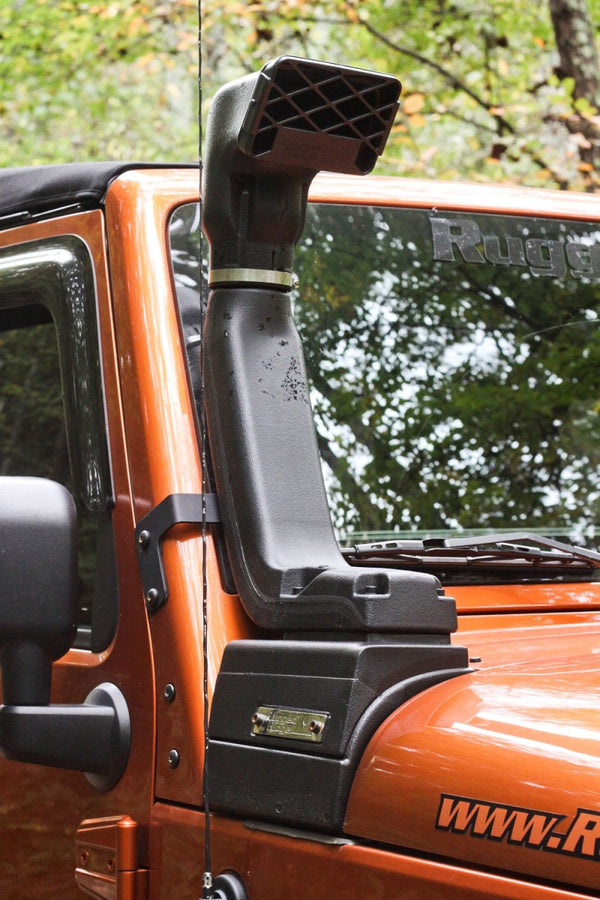 Rugged Ridge 07-18 Jeep Wrangler 3.6L/3.8L XHD Snorkel Kit - 17756.21 for 2007-2018 Jeep Wrangler - front view