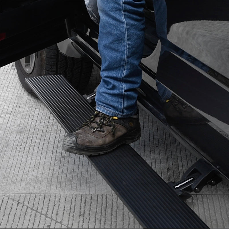 Go Rhino 22+ Toyota Tundra Crew Cab E-BOARD E1 Electric Running Board Kit - Tex. Blk - 20444587PC