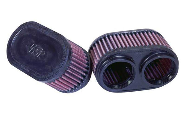 K&N Filter Universal Filter 2 3/4 inch Dual Flange GSXR Oval (2/Box) - RU-2922 for 1990-2003 Suzuki GSX600F Katana - front vi