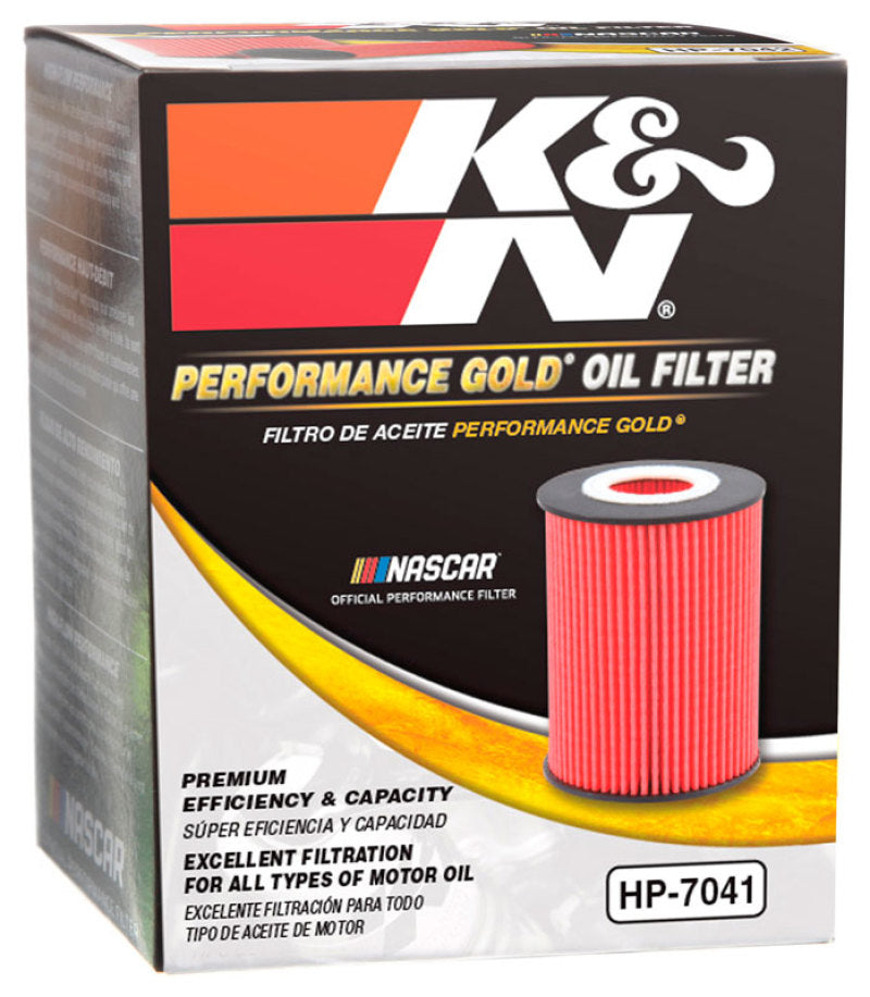 K&N Performance Oil Filter - 14-18 Fiat 500L 1.4L L4 Gas - HP-7041
