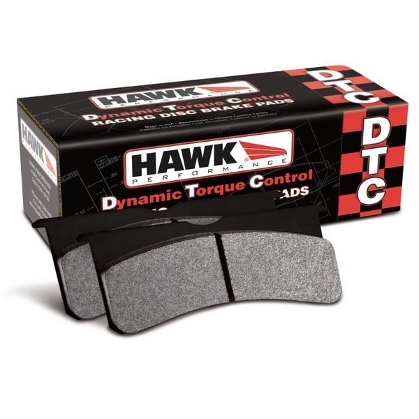 Hawk 03-06 Evo / 04-09 STi / 03-07 350z Track DTC-70 Rear Pads - HB180U.560 for 2004-2014 Subaru Impreza - front view
