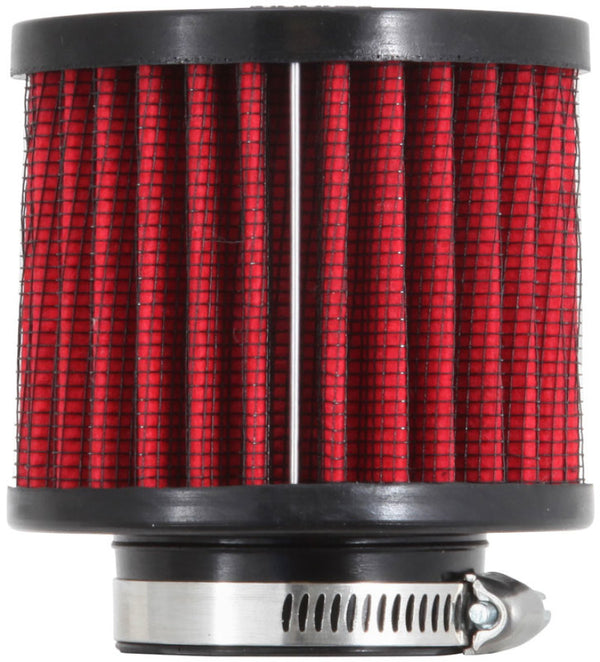 K&N 1.5in Flange ID x 3in OD x 2.5in H Rubber Base Crankcase Vent Filter - 62-1450 by K&N Engineering - front view