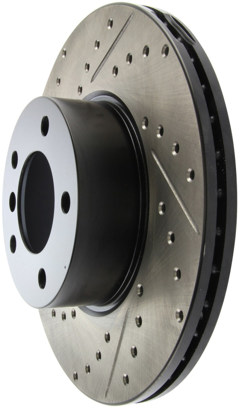 StopTech 9/07-09 BMW 328 Slotted &amp; Drilled Right Front Rotor - 127.34108R